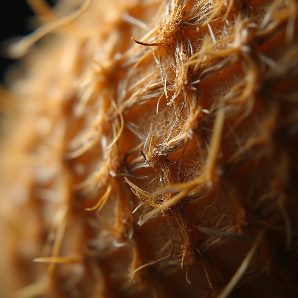 Macro texture di fibra di cocco naturale per tappeto da ingresso